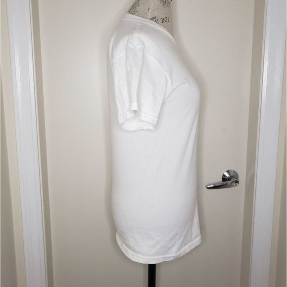 white cotton graphic tee killer whale - Picture 3 of 6